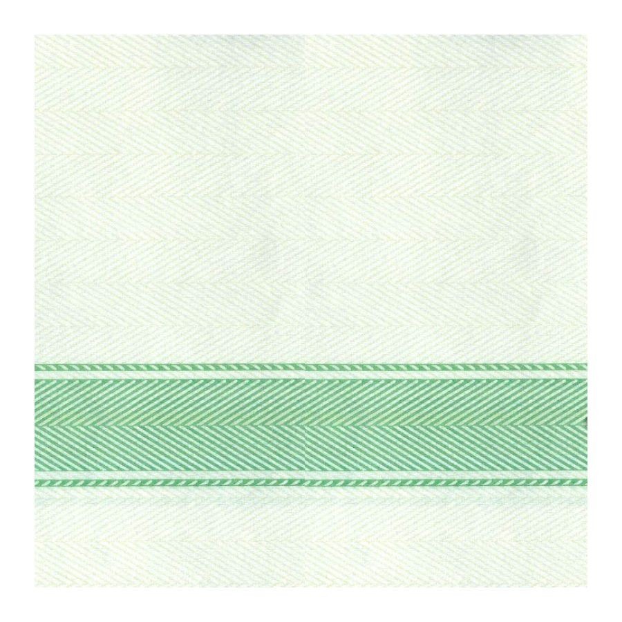 Serviette Kitchen Vert - 40x40 cm - Pliage 1/4