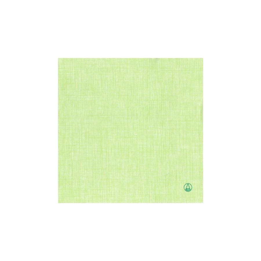 Serviette Easy BIO Vert Kiwi - 25x25 cm - Pliage 1/4