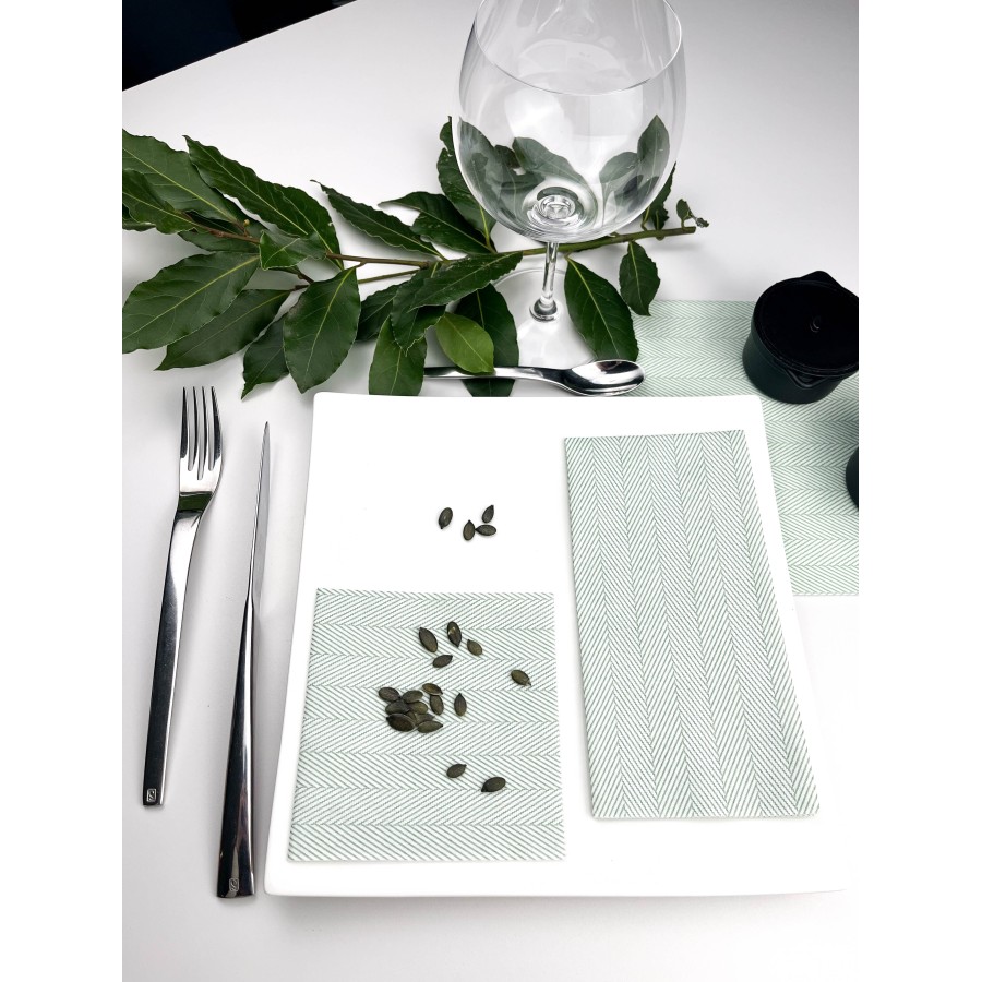 Serviette Tirolo Vert - 25x25 cm