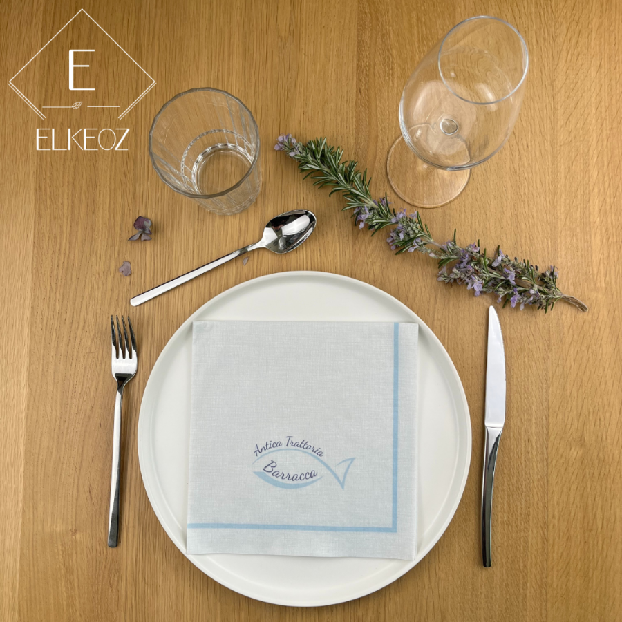 Serviette Easy Ice - 40x40 cm - Pliage 1/4