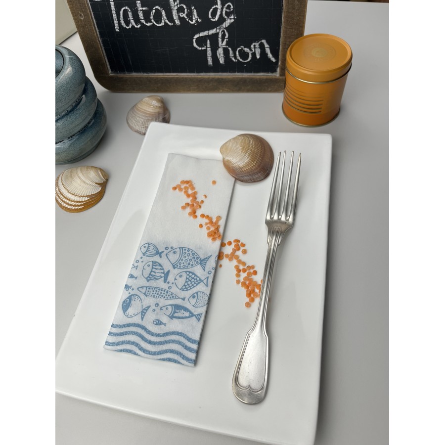 Serviette Paranza  - 30x40 cm - Pliage 1/8