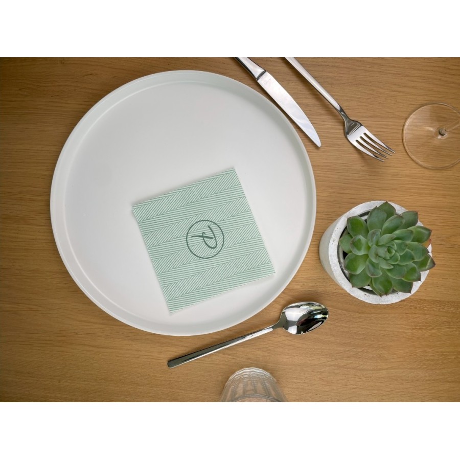 Serviette Tirolo Vert - 25x25 cm